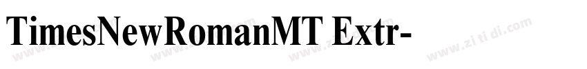 TimesNewRomanMT Extr字体转换